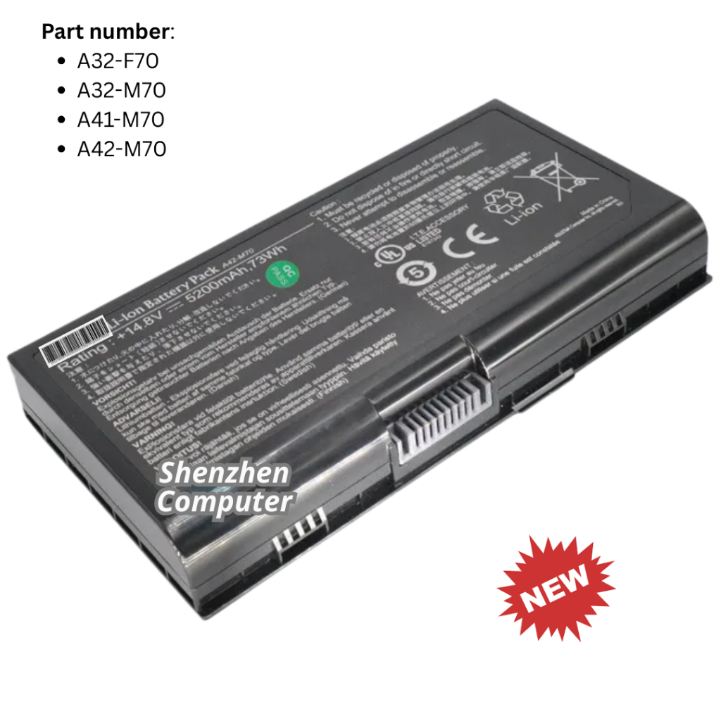 Baterai Asus M70, Baterai Asus M70L, Baterai Asus M70S, Baterai Asus M70SA, Baterai Asus M70SR new