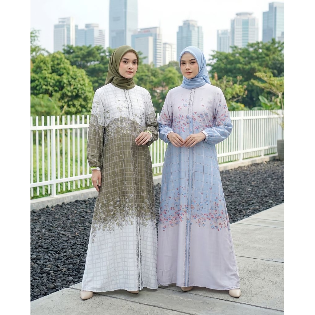 Gamis Batik - Gamis Kondangan Elegan Simple - My Zahir Official Shop - Ivaila Dress