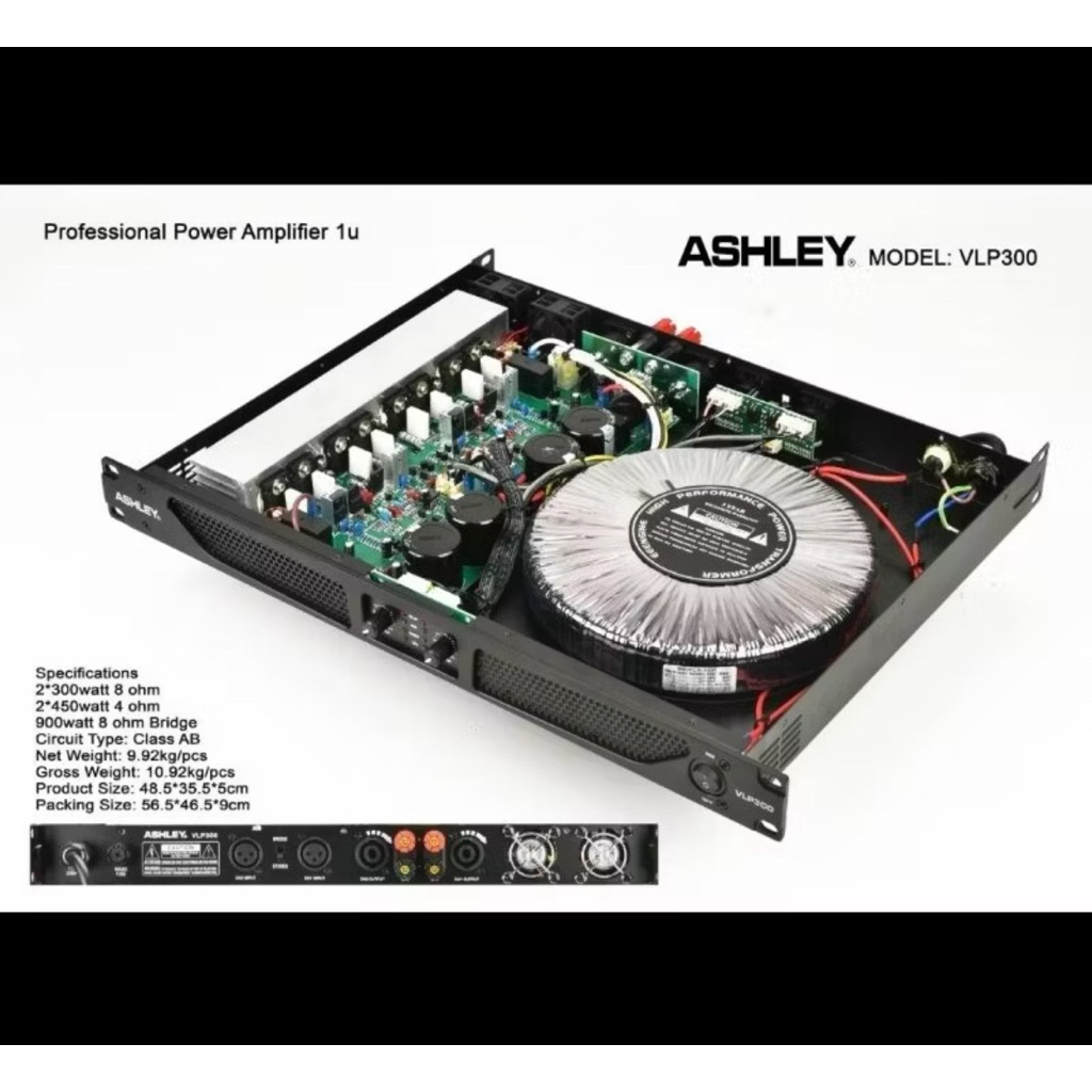 Power ASHLEY VLP 300 Original Power Amplifier Ashley
