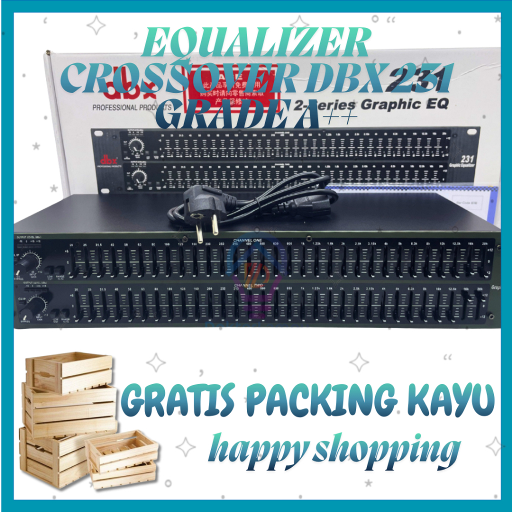 EQUALIZER  CROSSOVER DBX 231  GRADE A++