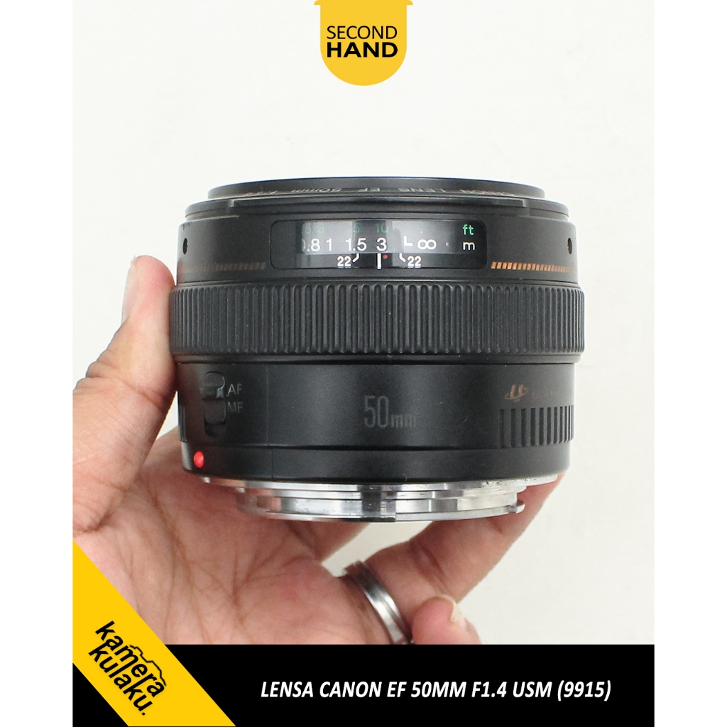 LENSA CANON EF 50MM F1.4 USM MULUS LIKE NEW COCOK UNTUK 5D, 6D, 7D, 80D, 60D