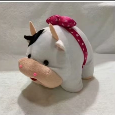 BONEKA SAPI PITA 28x18CM BAHAN SUPER LEMBUT HALUS SNI | BONEKA ANAK LUCU | BONEKA SAPI MURAH