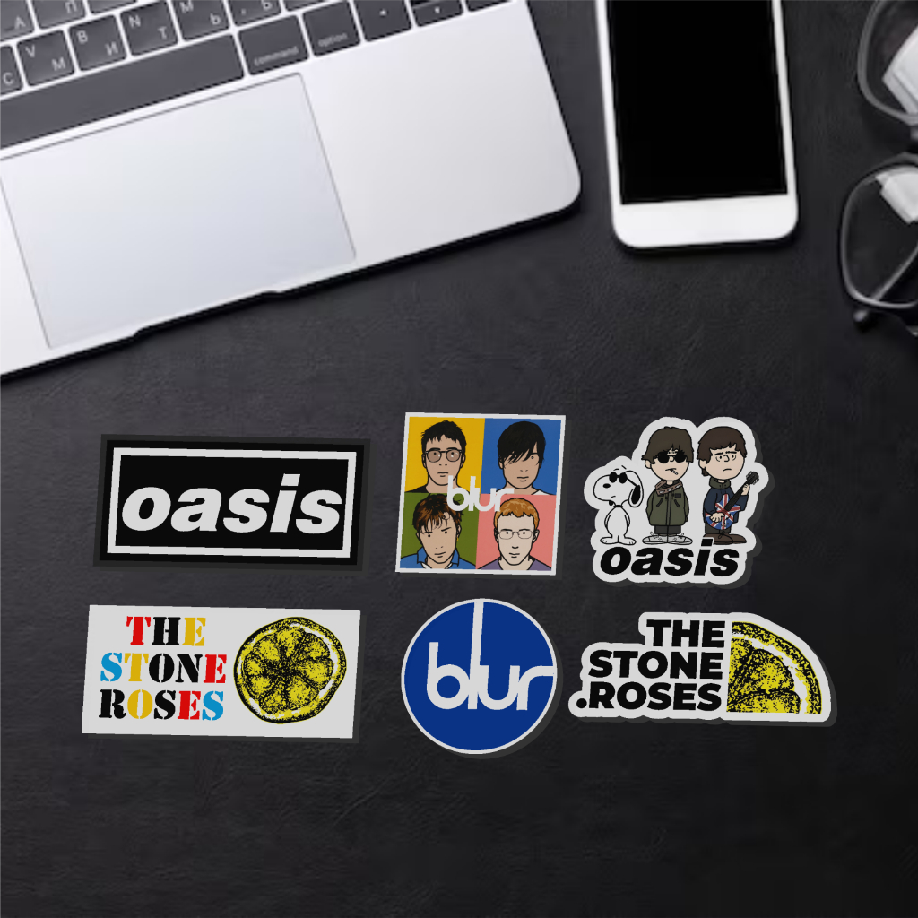 [Stiker Pack] Britpop - Oasis | Blur | The Stones Roses