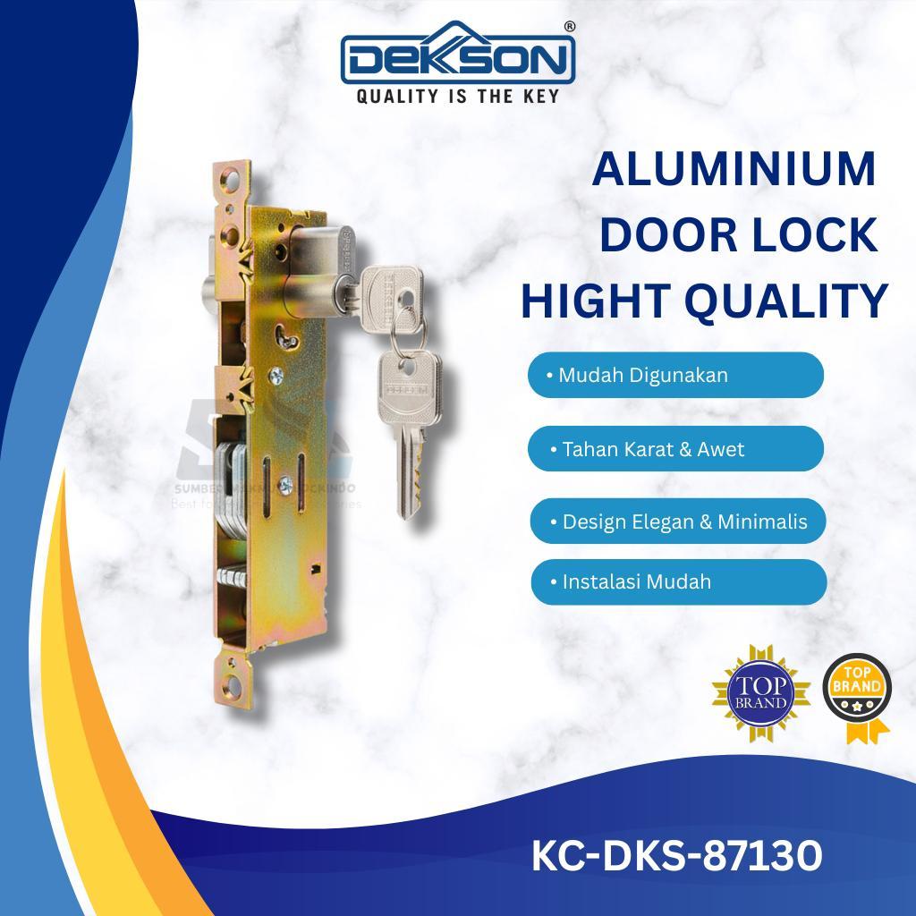 DEKSON Kunci Pintu Kait Geser Sliding Lipat Dekkson Kc 87130 Aluminium