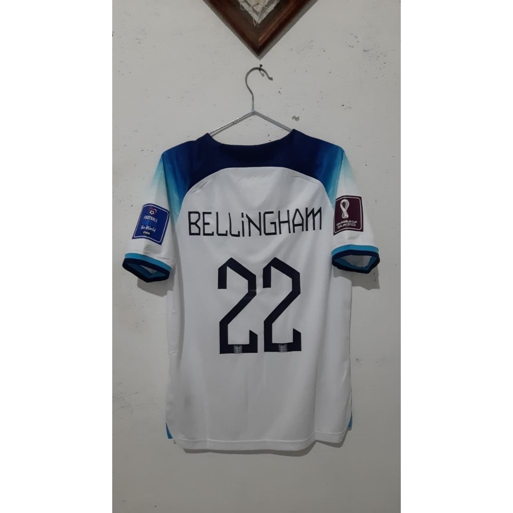 jersey inggeris home putih (bellingham)