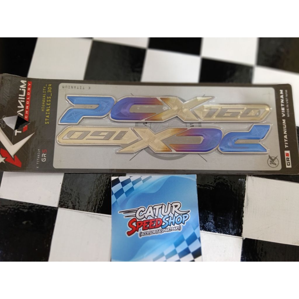 EMBLEM TITANIUM WARNA PCX 160