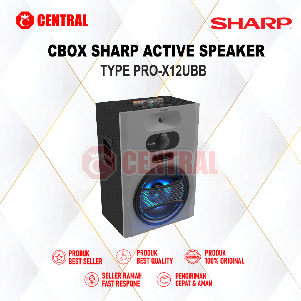 CBOX SHARP PROX 12UBB PRO-X SERIES SINGGLE WOOFER - ACTIVE SPEAKER