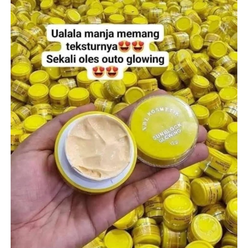Sunblock Nrl Sunblock glowing Sunscrean wajah mengglowingkan memutihkan memudarkan flek jerawat beka
