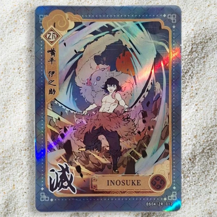 Kartu CCG Demon Slayer Hashibira Inosuke ZR