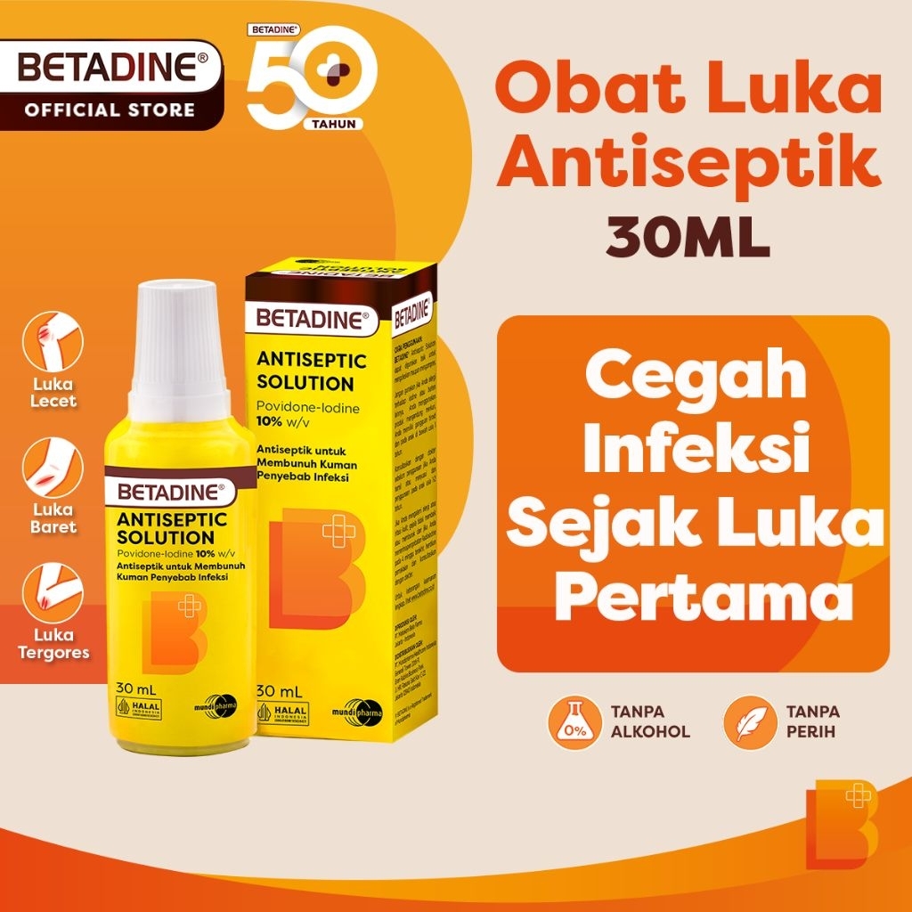 Betadine antiseptic solution 30 ml