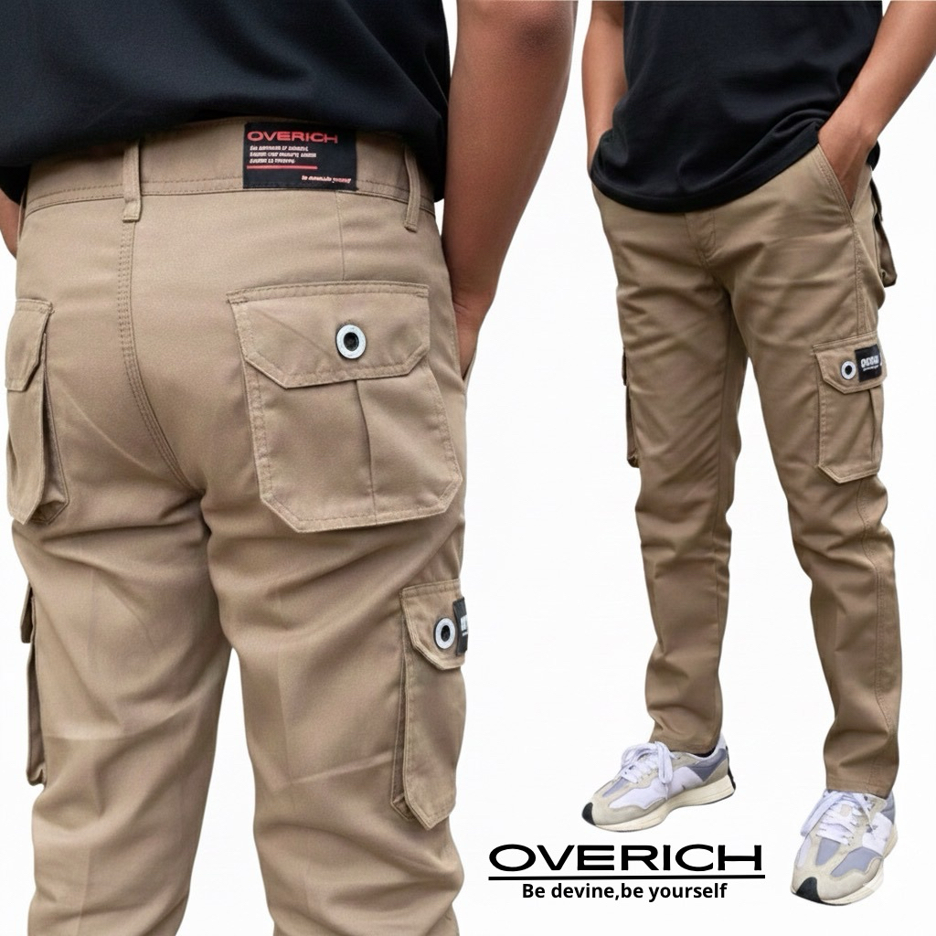 celana cargo panjang pria premium American drill