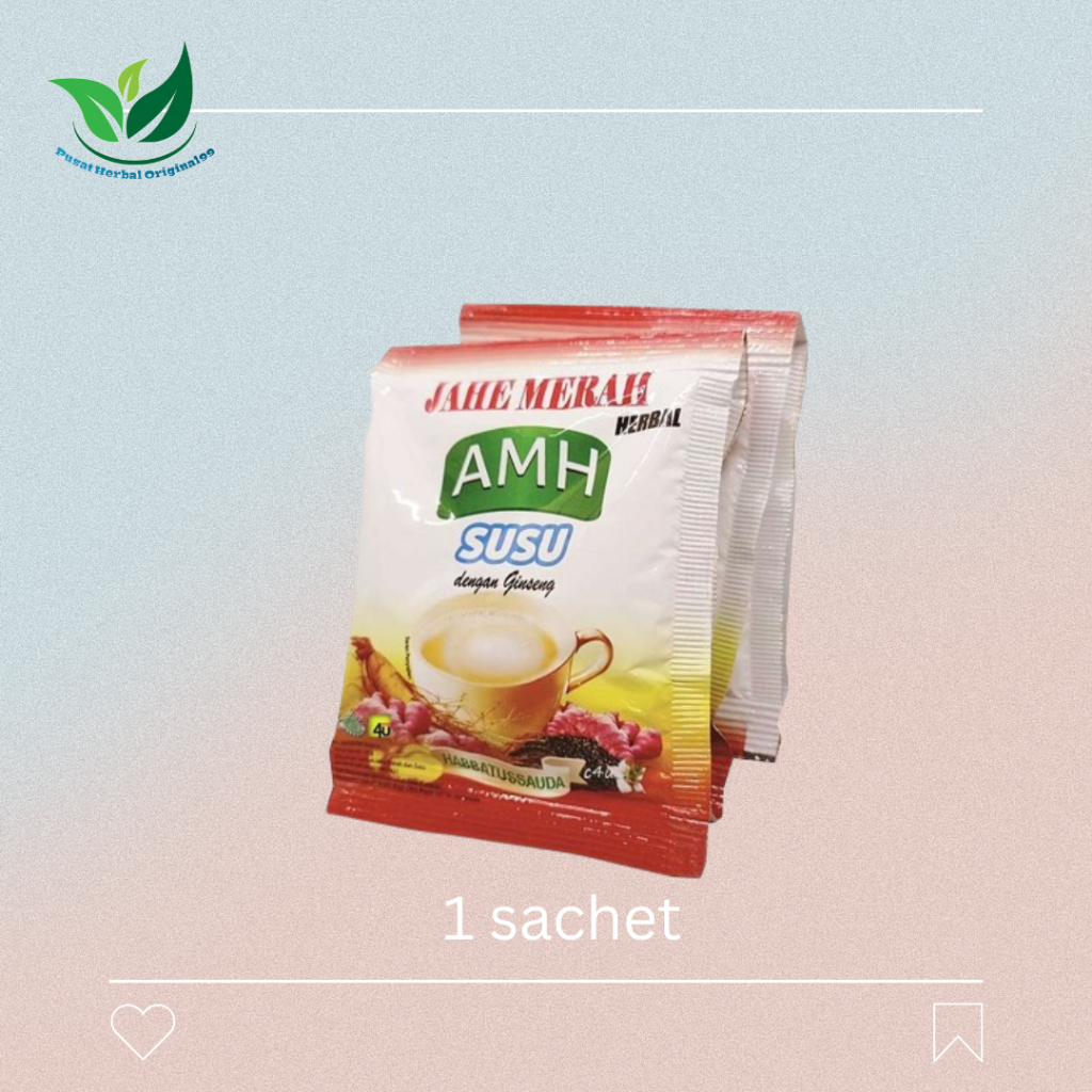 Jahe Merah Susu AMH dengan Ekstrak Ginseng 1 SACHET