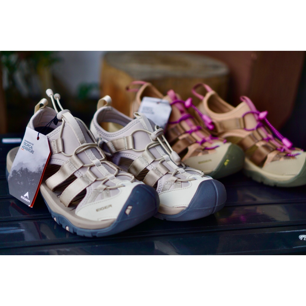 lacerta women Sepatu Sandal Unisex Elegan SENDAL CEWEK khaky & light grey