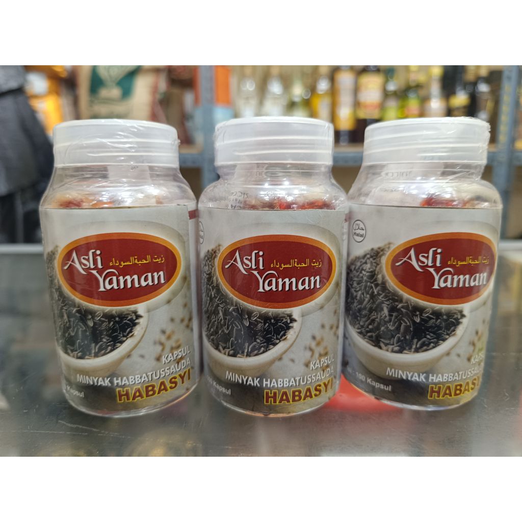 ASLI YAMAN MINYAK HABBATUSSAUDA HABASYI | 100 kapsul