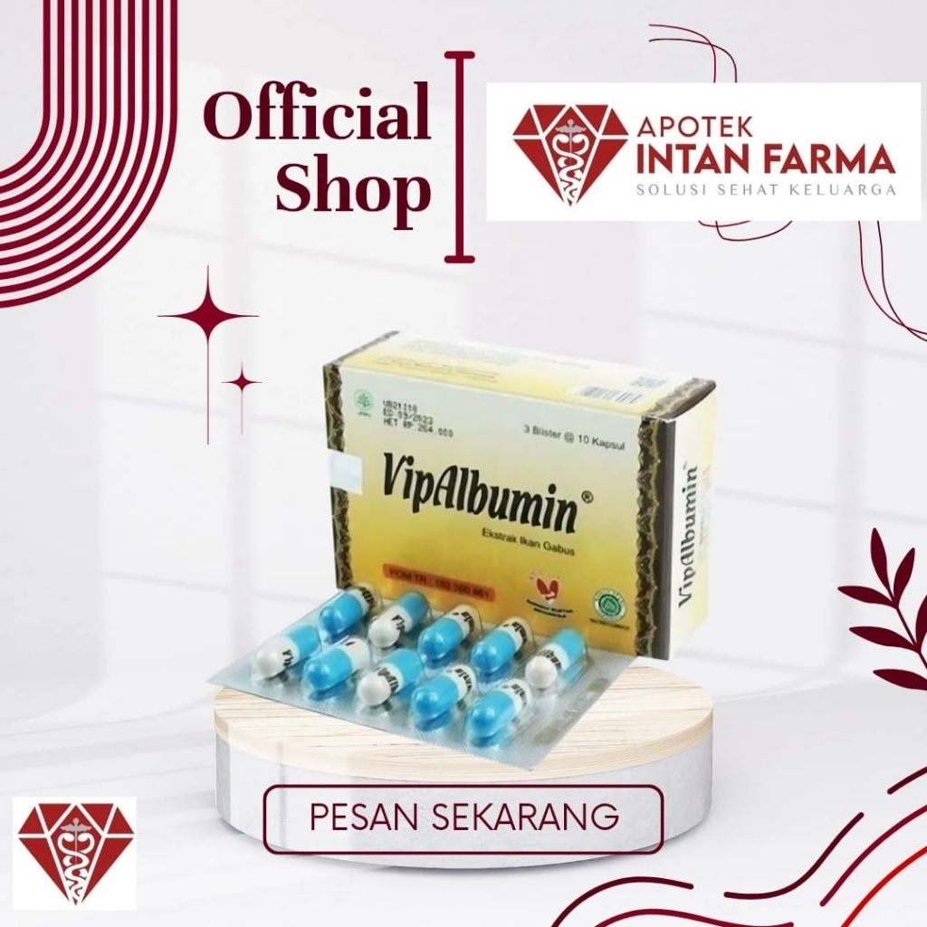 VipAlbumin kapsul ekstrak ikan gabus 1 strip