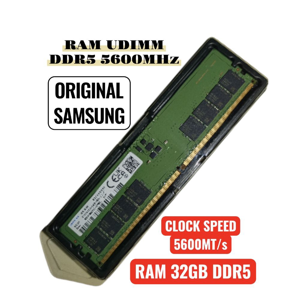 RAM 16GB DDR4 (2x8GB) DAN RAM 32GB DDR5 (1x32GB) ORIGINAL SAMSUNG MEMORY PC