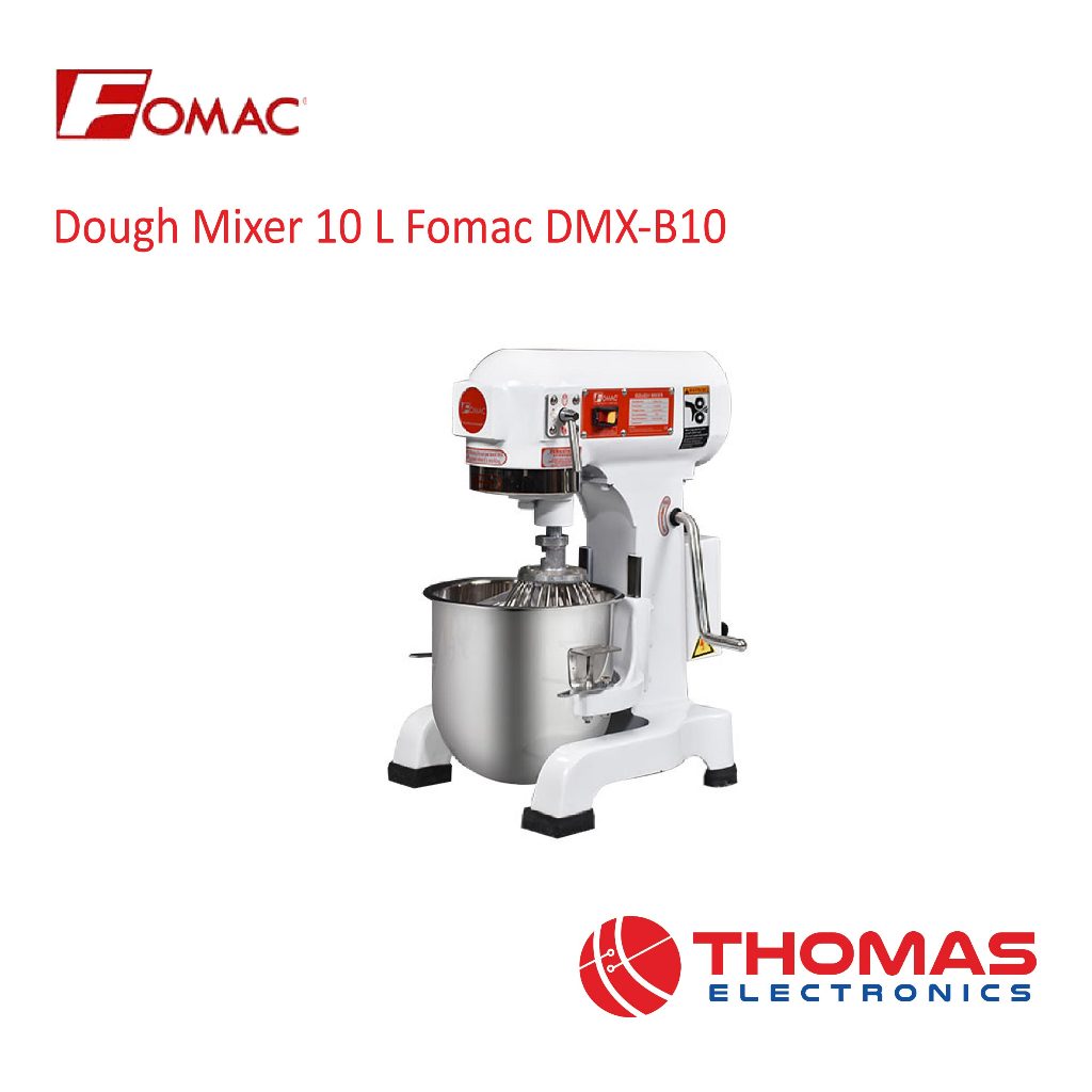 Planetary Stand Dough Mixer 10 Liter Fomac DMXB10 DMX B10 Mesin Pengaduk Kue Roti Garansi Resmi
