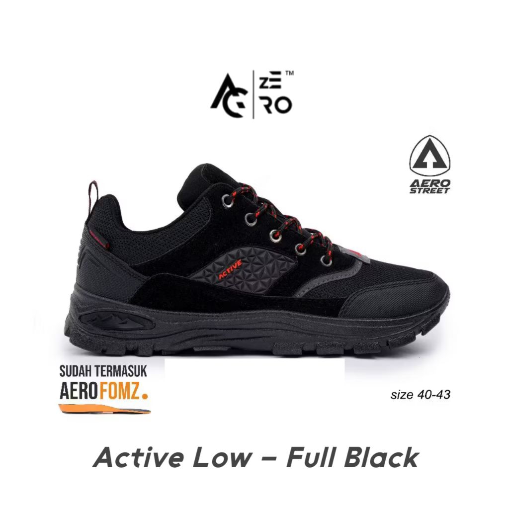 AEROSTREET ACTIVE LOW SERIES 40-43 | SEPATU SNEAKERS SPORT CASUAL SEKOLAH PRIA WANITA AERO STREET