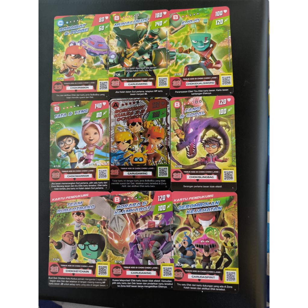 Kartu Boboiboy by choki-Choki Harga Tertera untuk 1 poster