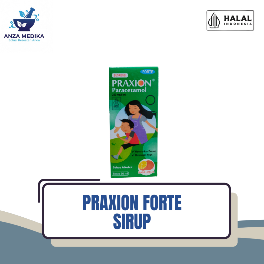 PRAXION FORTE – Paracetamol Sirup 250mg/5mL