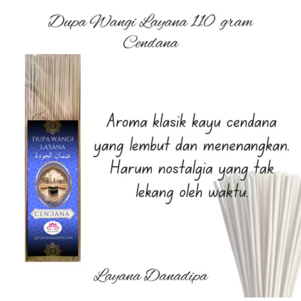 Dupa Wangi Layana Aroma Cendana 110 gram Dupa Premium