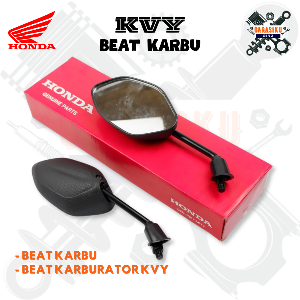 Kaca Spion original Beat Karbu - kaca spion 1 Set Kanan KVY sparepart motor