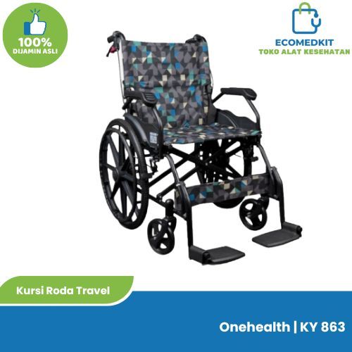Kursi Roda Lipat Travel OneHealth KY863 Velg Racing
