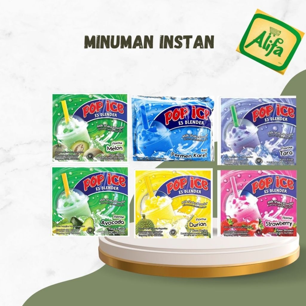 Minuman Pop ice aneka rasa 1 renceng