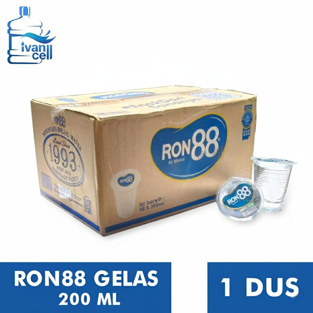 [INSTANT]  (1 DUS) RON88 GELAS 200 ML isi (48 GELAS) - ORIGINAL 100%
