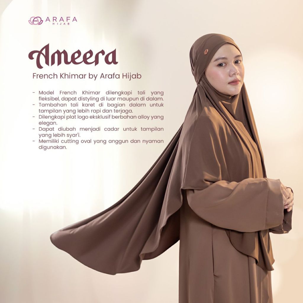 ARAFA HIJAB#Ameera French Khimar by Arafa Hijab#Khimar#