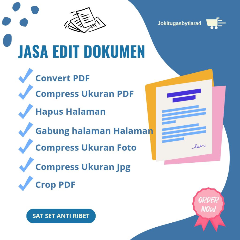 Jasa Edit & Olah Dokumen (PDF, Word, JPG, dll)
