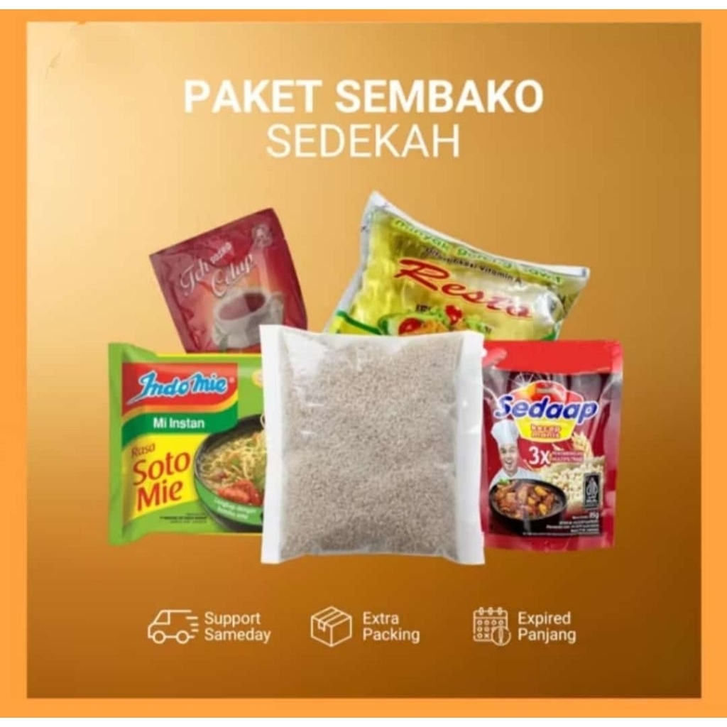 Paket Sembako Berbagi - Paket Sembako Lengkap Murah - Paket Sembako Murah - Hampers Sembako Murah