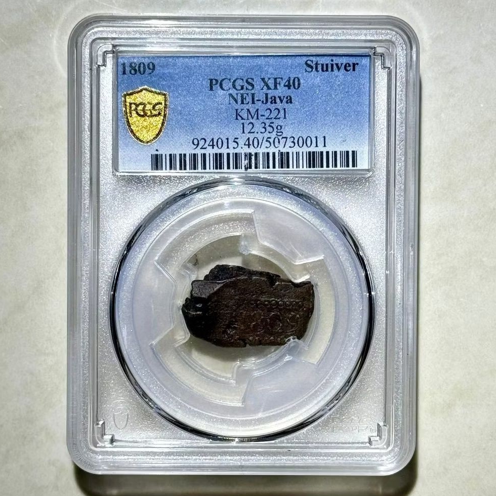 PCGS XF 40 Bonk 1 Stuiver thn 1809