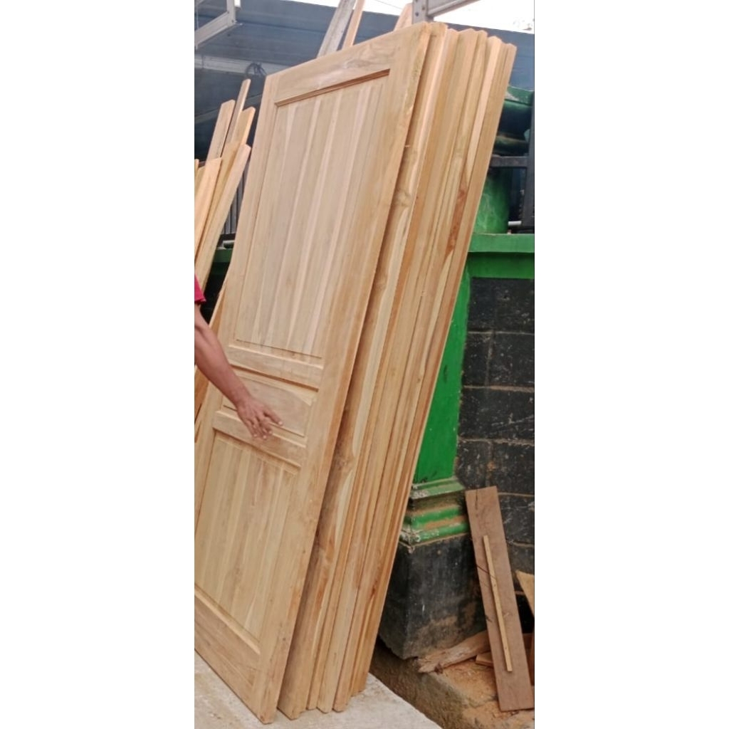 Nunungstore1 Daun Pintu Jati Uk 200*80*3 Cm Natural/ Finishing