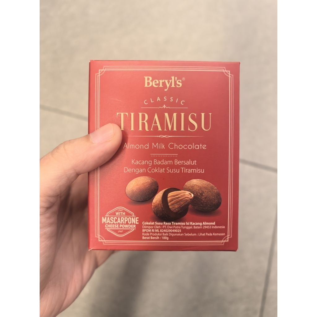 BERYLS TIRAMISU ALMOND MILK CHOCOLATE. BERYLS TIRAMISU ALMOND WHITE CHOCOLATE. BERYLS CRUNCHY DELIGH