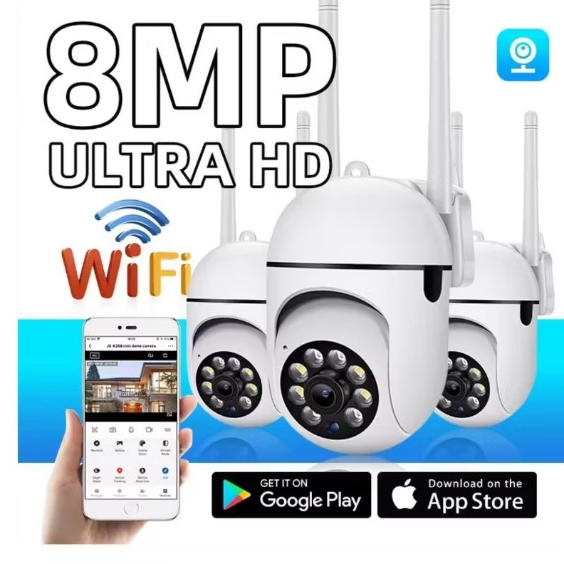CCTV V380 PRO 8MP jarak jauh.