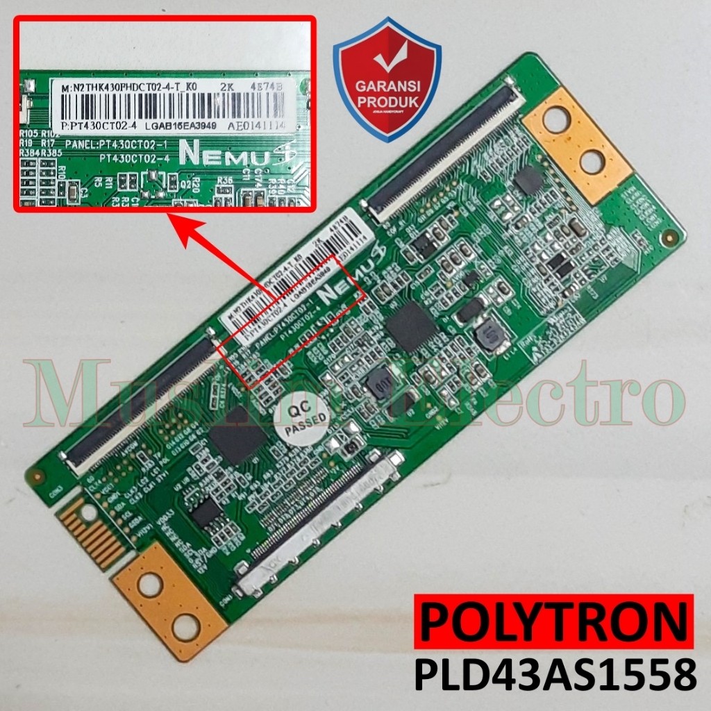 Tcon LED TV Polytron PLD43AS1558 43AS1558