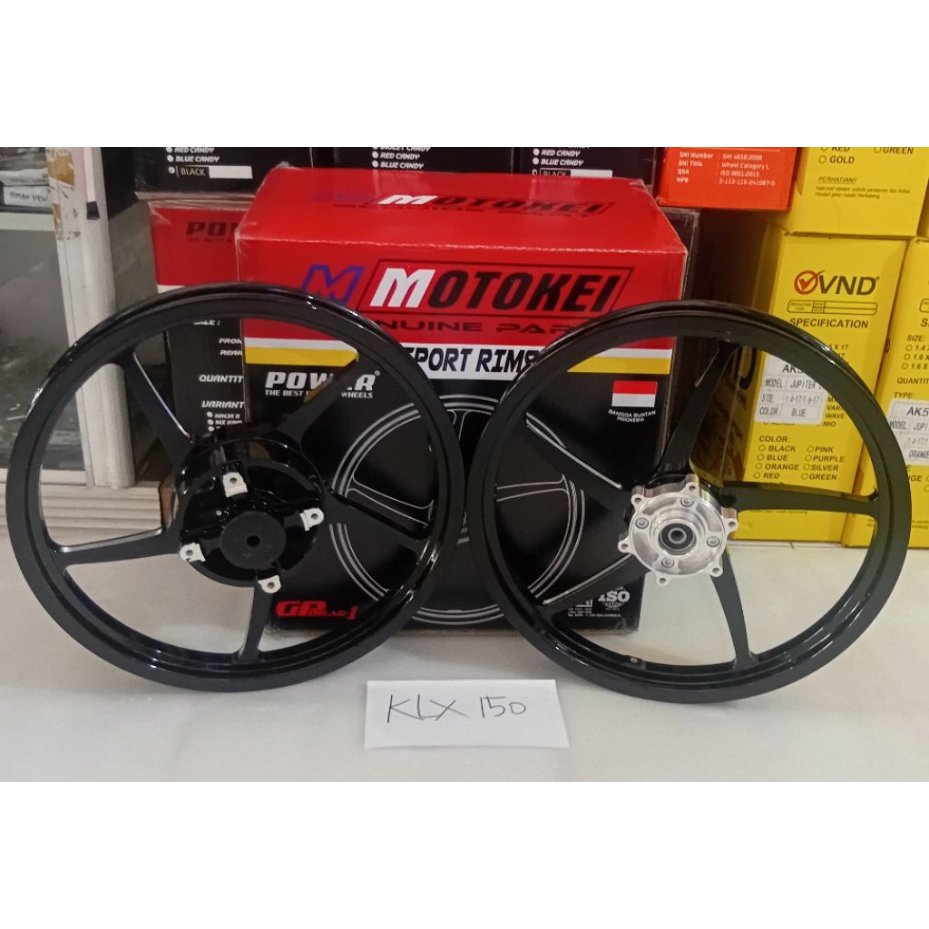Velg racing KLX Montegi p5 sepasang.