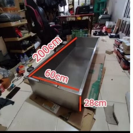 panci kotak serbaguna ukurn 200*60*28.