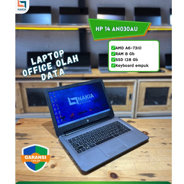 HP 14 AN030AU AMD A6-7310 RAM 8 Gb SSD 128 Gb Keyboard empuk