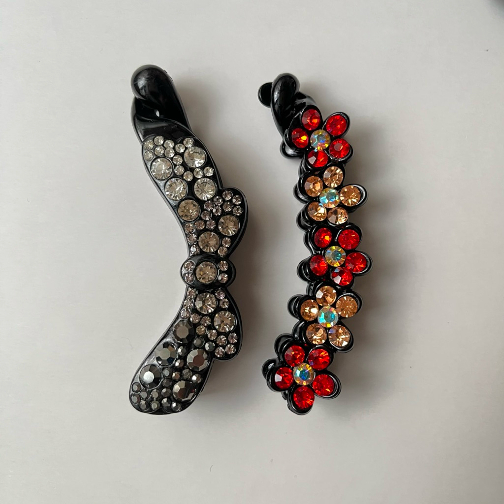 JEPIT RAMBUT KRYSTAL KOREA PREMIUM JEPIT PISANG JEPIT PONYTAIL