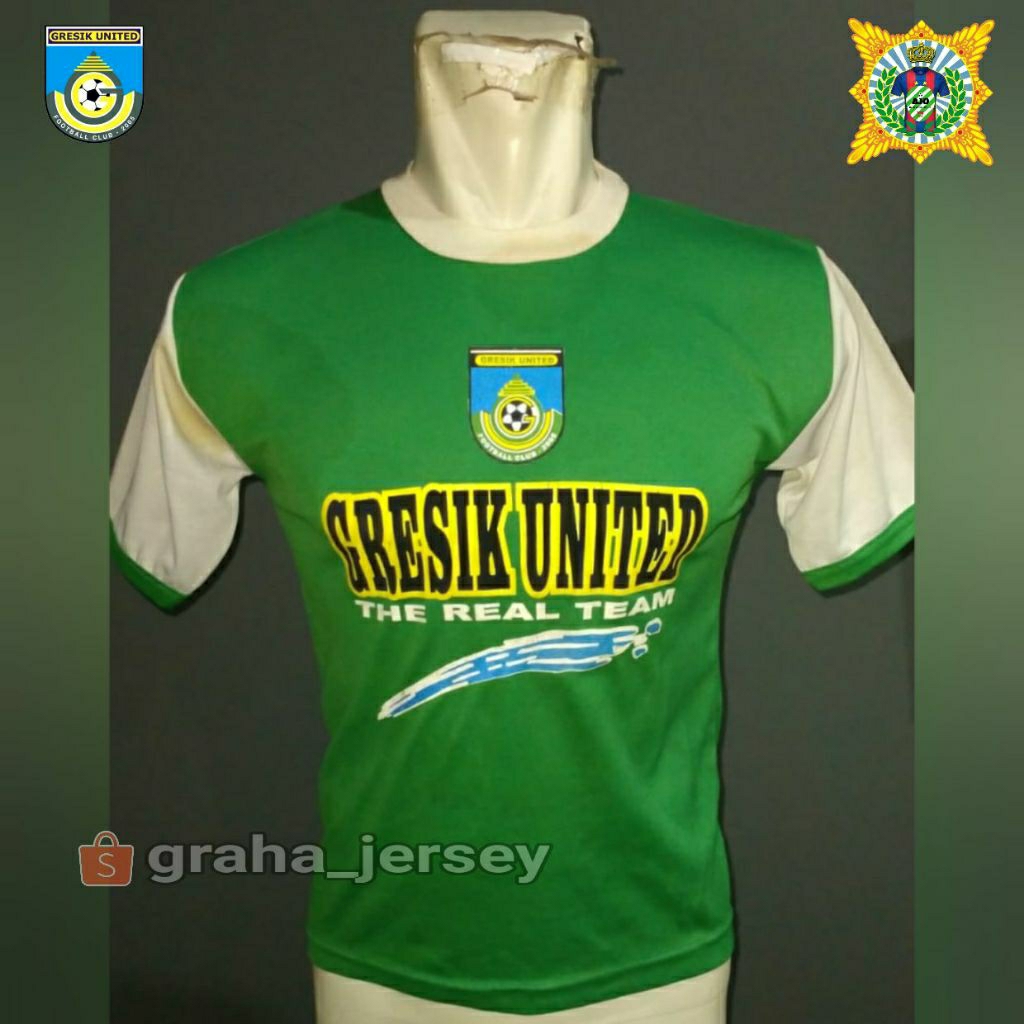 Jersey GRESIK UNITED 2005 Hijau ULTRAS GU Mania Supporter Version Retro Lokal