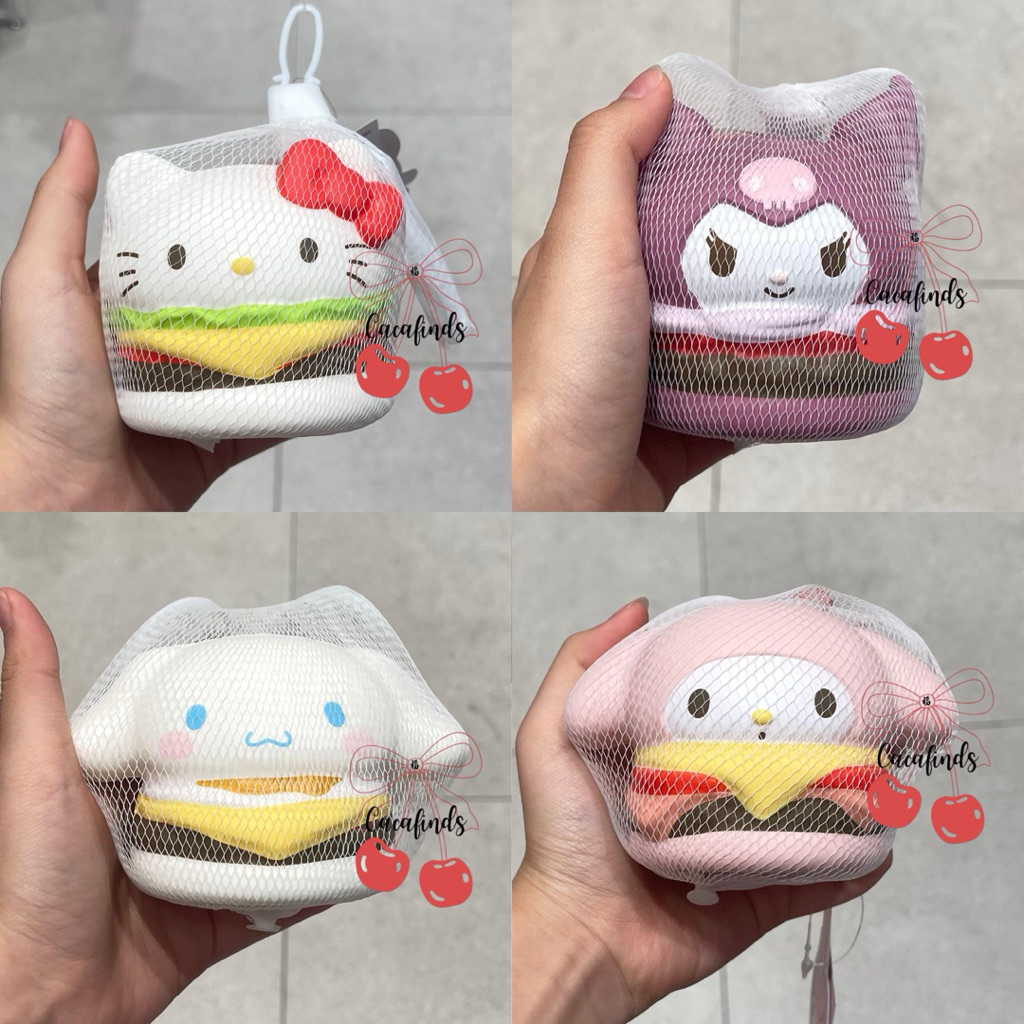 MINISO x Sanrio‼️Squeezing Toy / Stress Relief Squishy Sanrio Burger Characters (Cinnamonroll / Kuro