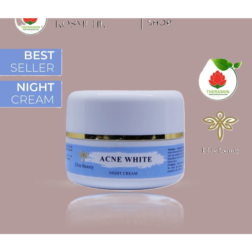ACNE WHITE CREAM | KRIM THERASKIN MALAM BERUNTUSAN