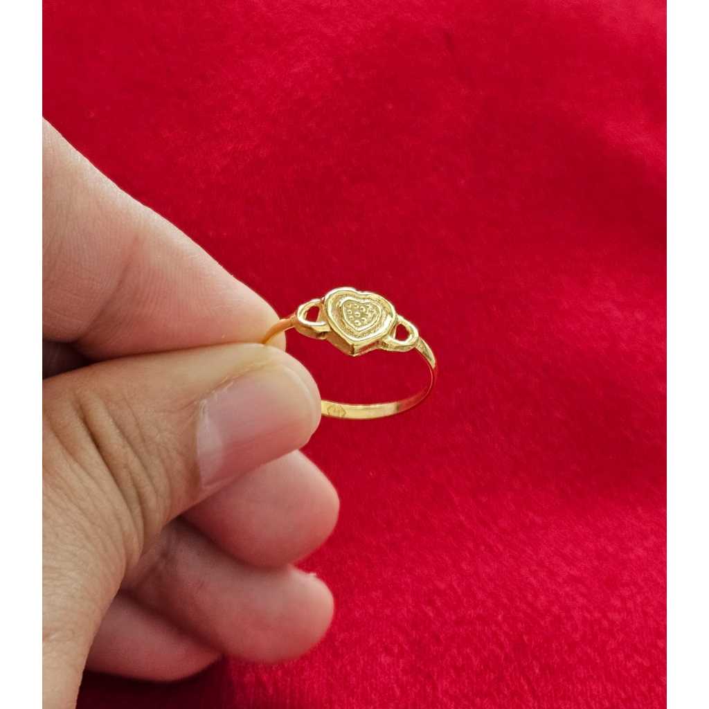 Cincin Dewasa Emas Muda  Love Point Muda Setengah Gram