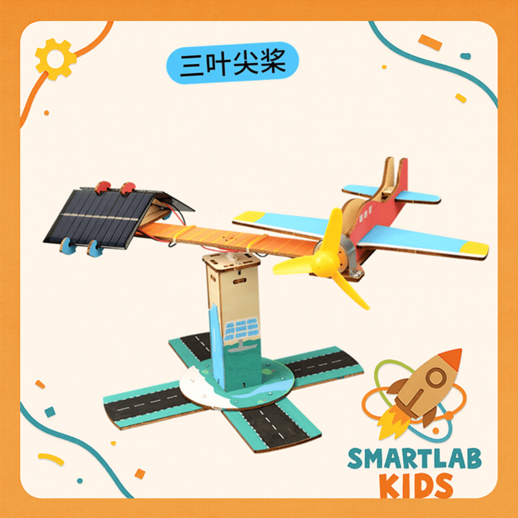 Pesawat Tenaga Surya Berputar Mainan Edukasi / Energi & Inovasi