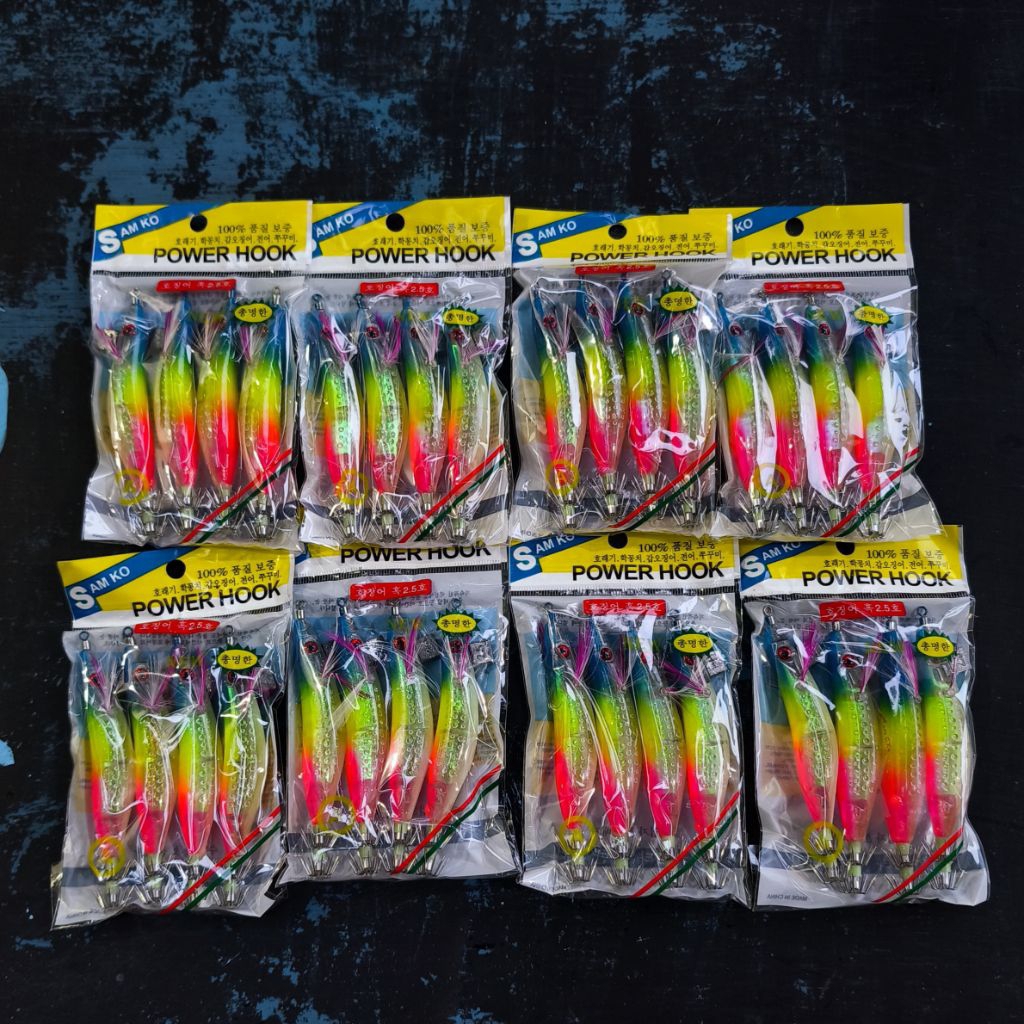 Umpan Pancing Cumi Superline SAMKO Power Hook Ukuran 2.5 - Umpan Pancing Cumi Bentuk Udang Udangan