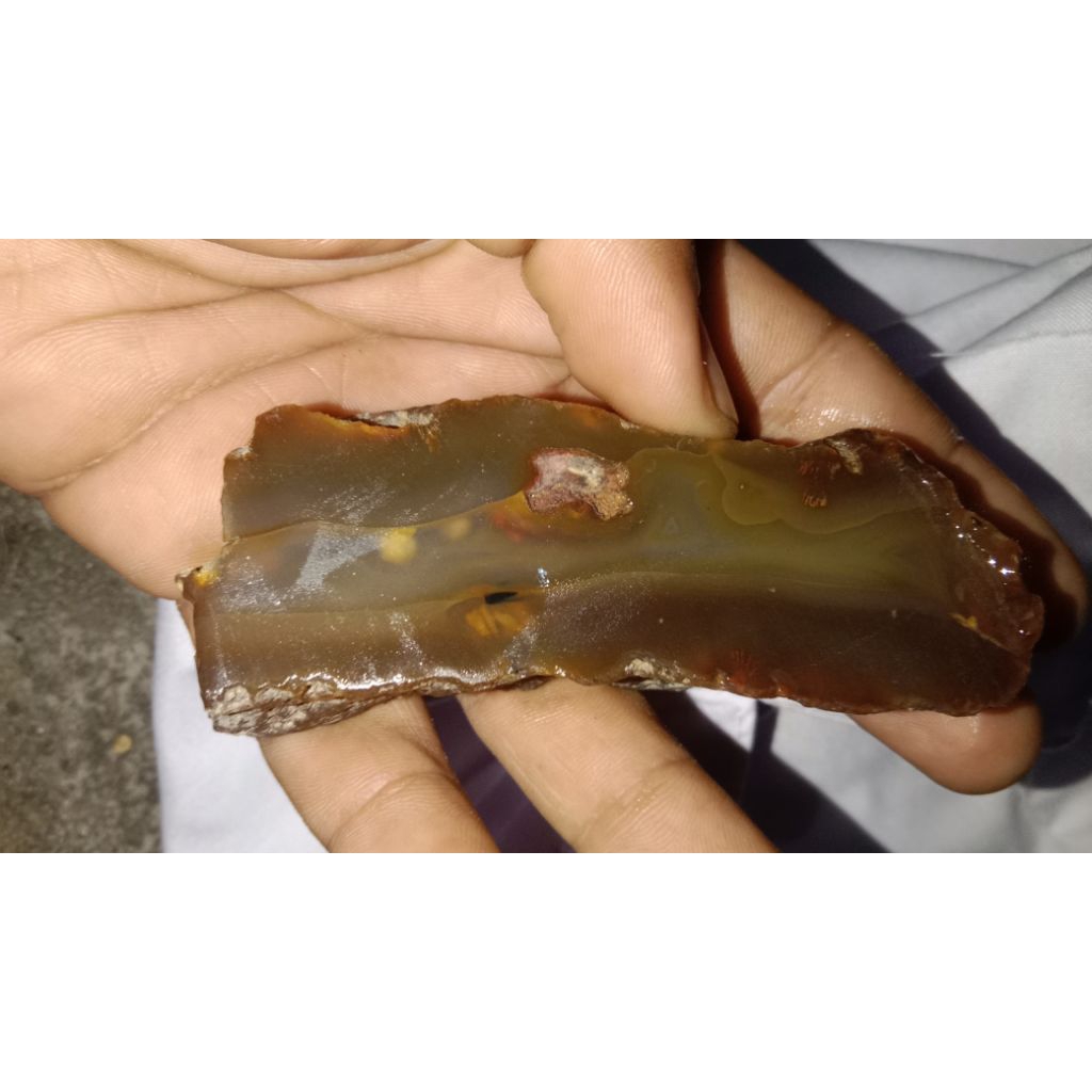 Bahan Batu Akik Kalsedon Akik Anggur MOTIF ANTIK UNIK