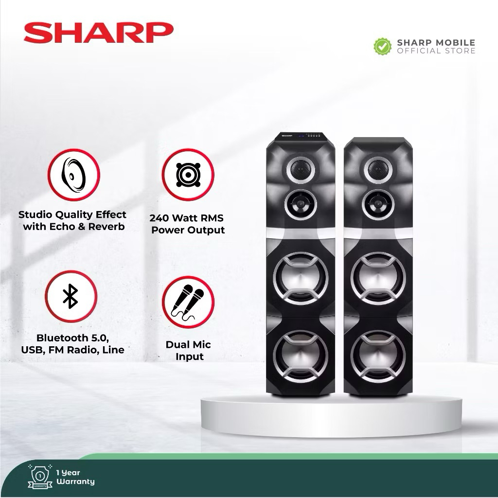 Sharp Speaker Speaker Active CBOX-SAS28SR