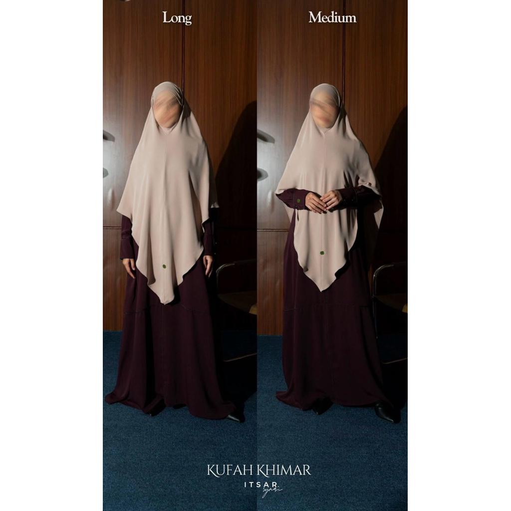 NWT Kuffah Khimar Itsar Oatmeal Medium